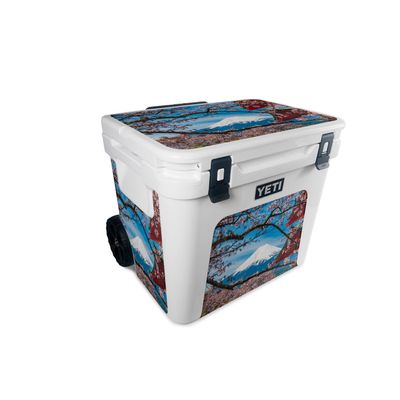 MightySkins Skin Compatible with Yeti Roadie 60 Wheeled Cooler - Overlooking Fuji | Protective, Durable, and Unique Vinyl Decal wrap Cover | Easy to Apply, Remove, and Change Styles | Made in The USA