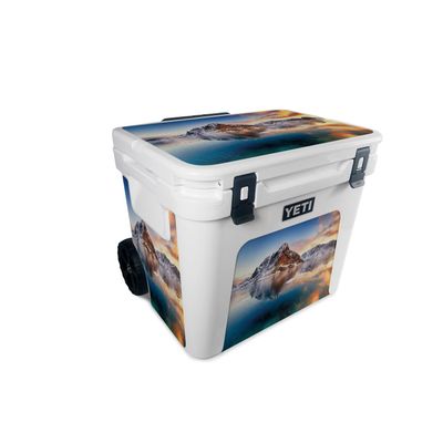MightySkins Skin Compatible with Yeti Roadie 60 Wheeled Cooler - ICY Lake | Protective, Durable, and Unique Vinyl Decal wrap Cover | Easy to Apply, Remove, and Change Styles | Made in The USA