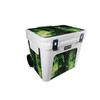 MightySkins Carbon Fiber Skin Compatible With Yeti Roadie 60 Wheeled Cooler - Green Mystic Flames | Protective, Durable Textured Carbon Fiber Finish | Easy To Apply and Change Styles | Made in the USA view 1