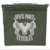 Ammo Can Man | Laser Engraved Space Force Veteran | Grade 1 Military Ammo Can | 30 Cal, 50 Cal or Fat 50 with Locking Kit Option (50 Cal - Engraved - Space Force Veteran) view 4