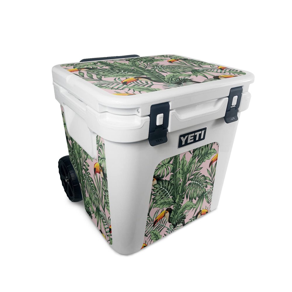 MightySkins Skin Compatible with Yeti Roadie 48 Wheeled Cooler - Hidden Toucan | Protective, Durable, and Unique Vinyl Decal wrap Cover | Easy to Apply, Remove, and Change Styles | Made in The USA