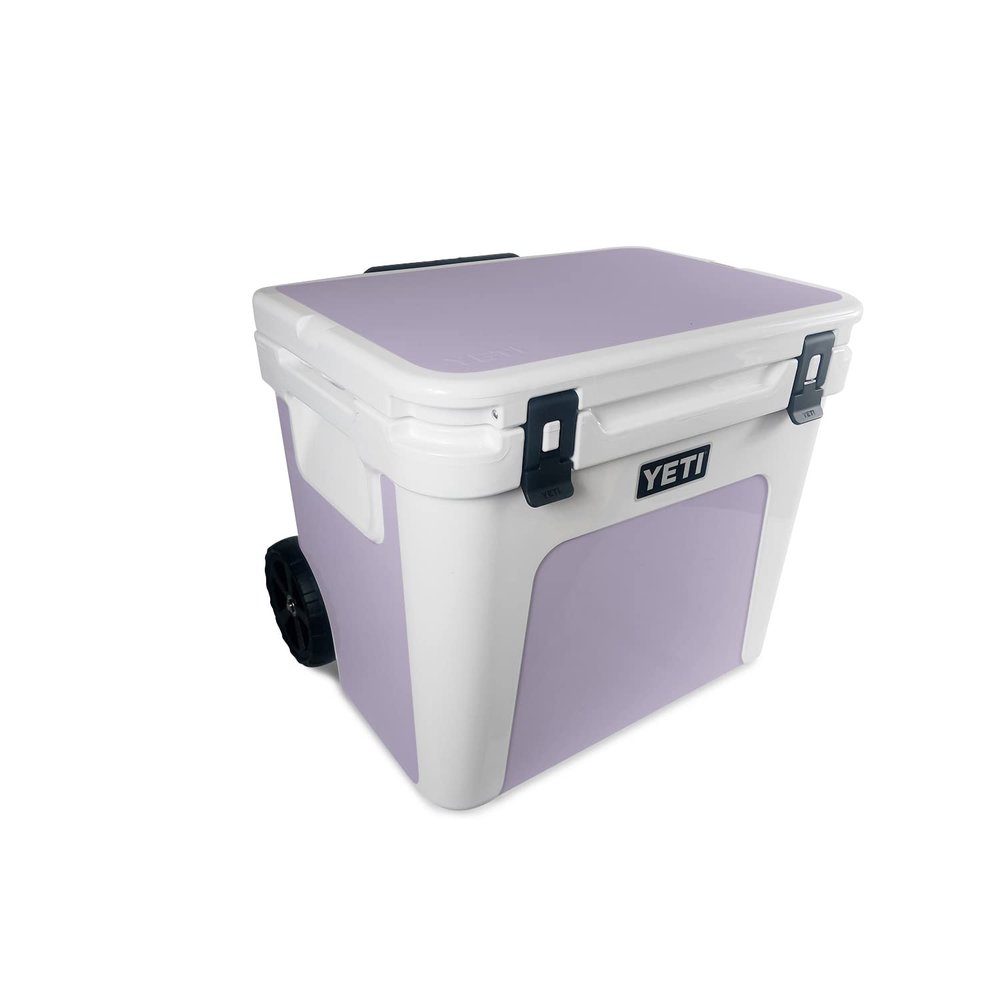 MightySkins Skin Compatible with Yeti Roadie 60 Wheeled Cooler - Solid Lilac | Protective, Durable, and Unique Vinyl Decal wrap Cover | Easy to Apply, Remove, and Change Styles | Made in The USA