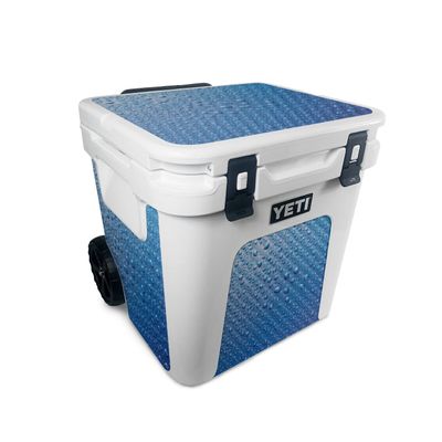 MightySkins Carbon Fiber Skin Compatible with Yeti Roadie 48 Wheeled Cooler - Mist | Protective, Durable Textured Carbon Fiber Finish | Easy to Apply, Remove, and Change Styles | Made in The USA