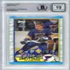 Brett Hull 1989-90 Topps Autograph Card #186 BAS 10 view 1