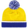 47 Indiana Pacers Royal Blue Cuff Baraka Beanie Hat with Pom - NBA Fashion Cuffed Winter Knit Cap view 2