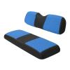 XUANYUDG0769 Golf Cart Seat Covers for EZGO TXT/RXV/Club Car DS/Precedent/Yamaha Rear Seat Cushion, Vinyl Leather Made/Adjustable Straps and Retractable Buckle/No Stapler Required - Blue view 1