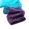 BAOHULU Gymnastics Leotards for Girls Long Sleeve Shiny Sequins Kids Biketards with Shorts Dance Unitards B217_Aqua_110 view 3