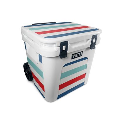 MightySkins Skin Compatible with Yeti Roadie 48 Wheeled Cooler - Sailor Stripes | Protective, Durable, and Unique Vinyl Decal wrap Cover | Easy to Apply, Remove, and Change Styles | Made in The USA
