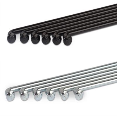 TVLAR Bicycle Steel/Stainless Steel Spokes 36Pcs E-Bike Bicycle 13G/12G High-Carbon Steel Spokes and Nipples/78/134/191/197/216/222/224/207/270 Mm (Color : Black, Size : 207MM_13G)