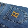 KIDSCOOL SPACE Little Girls Boys Jeans,Elastic Band Inside Ripped Straight Fit Stretchy Soft Denim Pants,Deep Blue,5-6 Years view 3