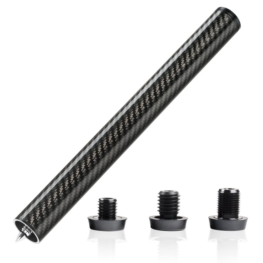 KONLLEN Pool Cue Extension 2'' 3'' 4'' 6'' 8'' 12'' Carbon Fiber Billiard Cue Extension Billiard Accessories for Pool Sticks