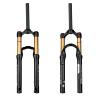 BOLANY 20/24inch Bike Suspension Air Fork 28.6mm(1-1/8inch)*220mm Thread-Less Straight Steerer 9mm Disc Brake Version MTB Front Fork 100/135mm Travel view 1