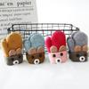 PENINSULA LOVE Toddler Knit Gloves with String Cartoon Winter Mittens Warm Fleece Gloves for Baby Boys Girls 0-4Year view 2