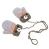 PENINSULA LOVE Toddler Knit Gloves with String Cartoon Winter Mittens Warm Fleece Gloves for Baby Boys Girls 0-4Year view 3