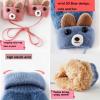 PENINSULA LOVE Toddler Knit Gloves with String Cartoon Winter Mittens Warm Fleece Gloves for Baby Boys Girls 0-4Year view 4