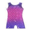 HOZIY mermaid leotards for girls gymnastics size 7-8 year old kids leo tumbling outfits bodysuits purple hot pink navy blue sparkly shiny rainbow gradient colors Leotardos Para Gimnasia Ninas view 1