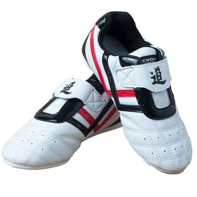 DAFLIN Taekwondo Shoes, Unisex Comfortable Lightweight Taekwondo Boxing Kung Fu Tai Chi Sport Gym Shoes for Children Kids Adults (Color : White, Size : 44 EU)