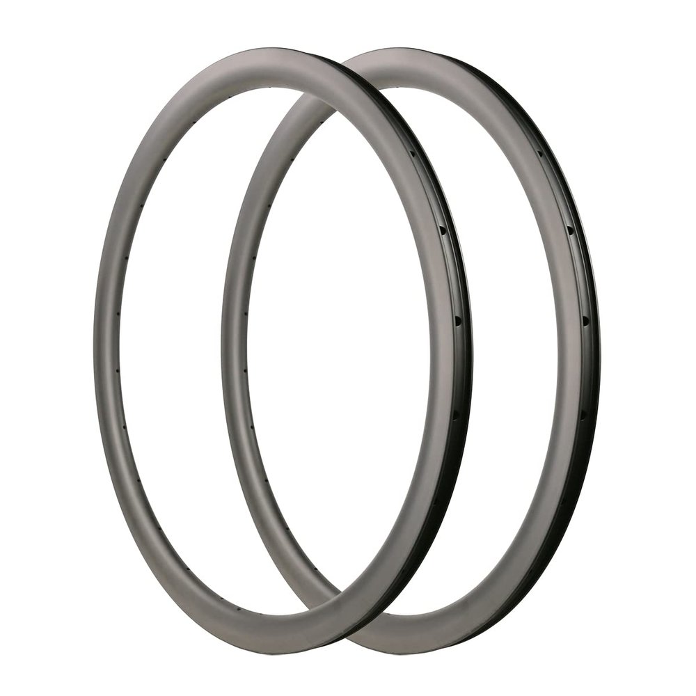 Gravel Bike Rims 700c Carbon Rims 35mm Depth 30mm Width Carbon Fiber Asymmetric Rims 1 Pair