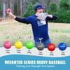 SunNordic 6/9 Pack Plyometric Weighted Baseball Set (3.5-16/35/53/70 oz) - Variable Weight Plyo Baseballs for Improved Power & Pitching Training - for All Skill Levels view 2