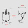 Bicycle Water Bottle Holder Cage Aluminum Alloy Beverage Bottle Buckle Professional Cycling Equipment Bracket Cycling Accessories Water Cup Holder for Travel Bicycle (Black) view 2