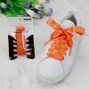 5Chaos Ribbon Satin Shoelaces, Silk Sheer Orange Boot Laces for Women Kids Girls Men, Funny Solid Color Shoestring (Orange, 39" (100cm)) view 2