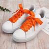 5Chaos Ribbon Satin Shoelaces, Silk Sheer Orange Boot Laces for Women Kids Girls Men, Funny Solid Color Shoestring (Orange, 39" (100cm)) view 3