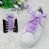 5Chaos Ribbon Satin Shoelaces, Silk Sheer Purple Boot Laces for Women Kids Girls Men, Funny Solid Color Shoestring (Light Purple, 47" (120cm)) view 2
