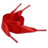 5Chaos Ribbon Satin Shoelaces, Silk Sheer Red Boot Laces for Women Kids Girls Men, Funny Solid Color Shoestring (Red, 39" (100cm)) view 1