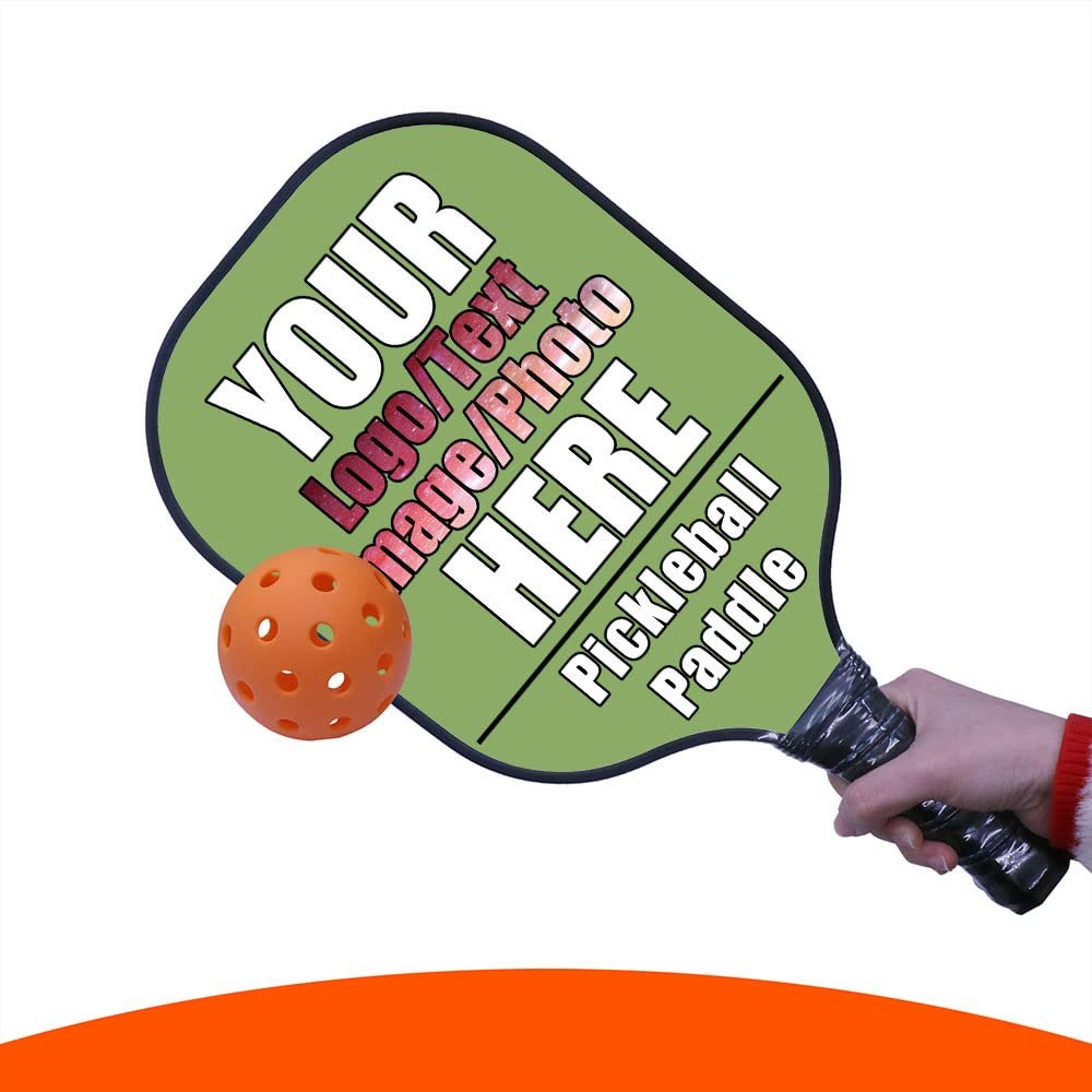 Personalized Pickleball Paddle, Graphite Pickleball Paddle with Comfort Grip, Add Your Photo, Text, Logo Lightweight Pickle Ball Paddle, Kiwi