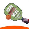 Personalized Pickleball Paddle, Graphite Pickleball Paddle with Comfort Grip, Add Your Photo, Text, Logo Lightweight Pickle Ball Paddle, Kiwi view 1