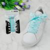 5Chaos Ribbon Satin Shoelaces, Silk Sheer Blue Boot Laces for Women Kids Girls Men, Funny Solid Color Shoestring (Sky Blue, 39" (100cm)) view 2