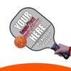 Custom Pickle Ball Paddle Set of 1, Personalized Graphite Pickleball Paddle with Comfort Grip, Add Your Photo, Text, Logo Lightweight Pickle Ball Paddle, Grey view 1