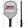 Custom Pickle Ball Paddle Set of 1, Personalized Graphite Pickleball Paddle with Comfort Grip, Add Your Photo, Text, Logo Lightweight Pickle Ball Paddle, Grey view 2