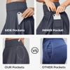 IUGA 20" Knee Length Skorts Skirts for Women with Pockets Tennis Skirt High Waisted Golf Skirts for Women Casual Athletic Deep Gray view 4