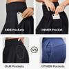 IUGA 20" Knee Length Skorts Skirts for Women with Pockets Tennis Skirt High Waisted Golf Skirts for Women Casual Athletic Black view 3
