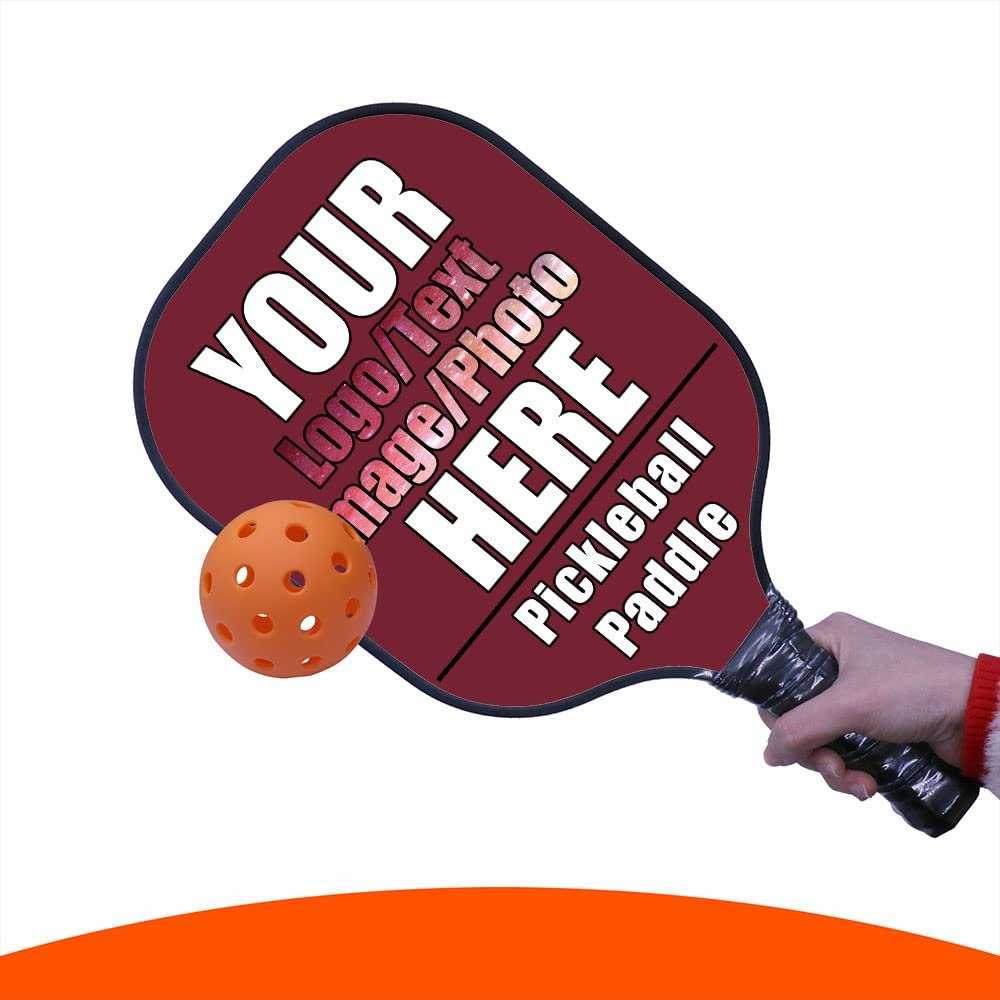 Custom Pickleball Paddles, Personalized Graphite Pickleball Paddle with Comfort Grip, Add Your Photo, Text, Logo Lightweight Pickle Ball Paddle, Garnett