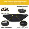 Men and women large crossbody waist bag, hiking and biking travel crossbody bag, can carry cell phone wallet, etc. (Black) view 2