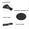Men and women large crossbody waist bag, hiking and biking travel crossbody bag, can carry cell phone wallet, etc. (Black) view 3