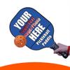 Custom Funny Rackets, Personalized Racket, Add Picture Text Logo Name Lightweight Paddle, Royal Blue