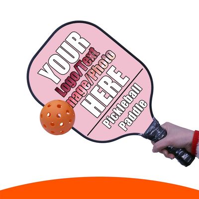 Personalized Pickle Ball Paddle Set of 1, Graphite Pickleball Paddle with Comfort Grip, Add Your Photo, Text, Logo Lightweight Pickle Ball Paddle, Light Pink