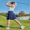 IUGA 20" Knee Length Skorts Skirts for Women with Pockets Tennis Skirt High Waisted Golf Skirts for Women Casual Athletic Navy view 2