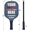 Custom Pickleball Paddles Set of 1, Personalized Graphite Pickleball Paddle with Comfort Grip, Add Your Photo, Text, Logo Lightweight Pickle Ball Paddle, Indigo Blue view 2