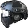 Aifordge PJ Tactical Fast Helmet & Protect Ear Foldable Double Straps Half Face Mesh Mask & Goggle for Airsoft Paintball CS Game Set view 3