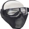 Aifordge PJ Tactical Fast Helmet & Protect Ear Foldable Double Straps Half Face Mesh Mask & Goggle for Airsoft Paintball CS Game Set view 4