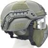 Aifordge PJ Tactical Fast Helmet & Protect Ear Foldable Double Straps Half Face Mesh Mask & Goggle for Airsoft Paintball CS Game Set view 2