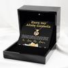 Heart Knot Gold Necklace Luxury Box Cadena para esposa, mi alma gemela con mensaje personalizado, Regalo de aniversario de boda o navidad view 2