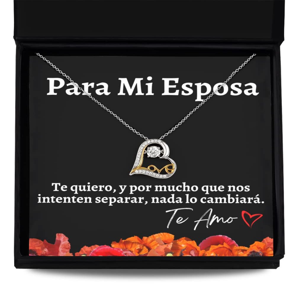 Love Dancing Necklace Regalo para mi esposa