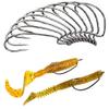 50pcs Wide Gap Fishing Hook Worm Hook High Carbon Steel Jig Fishing Hook for Bass Hook Saltwater Fresh Water Fishing Size: 1/0-5/0 (4/0) view 3