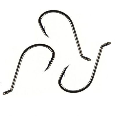 100pcs Offset Octopus Fishing Hooks High Carbon Steel Fishing Hook Sports Fishing Hooks Sizes 1/0 to 9/0 (3/0)