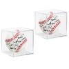 Acrylic Baseball Case for Display, UV Protected Baseball Display Cube, Autographed Baseball Clear Display Case, Baseball Display Case for Memorabilia Baseball (2 PC) view 1
